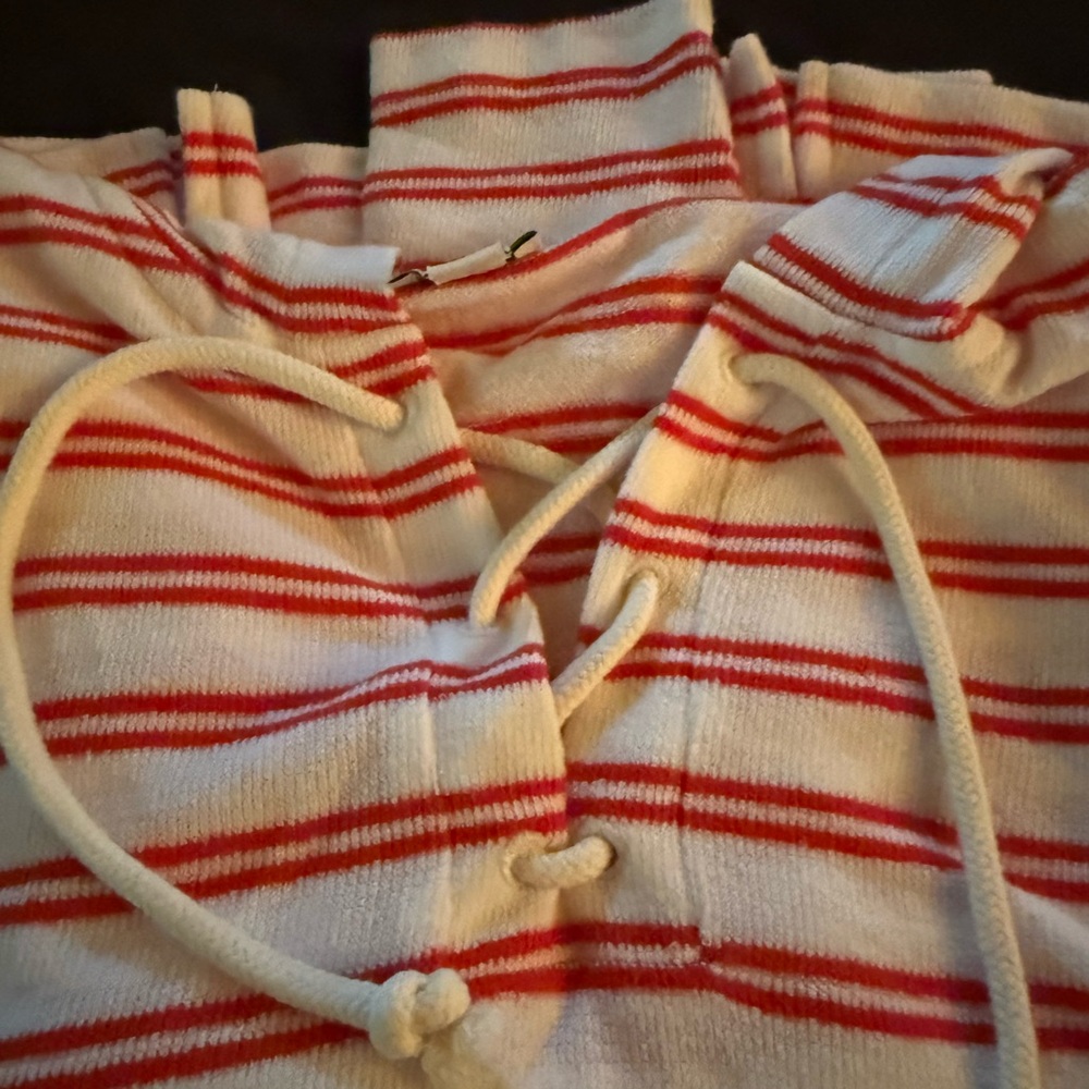 J.Crew Striped Lightweight Hoodie French Terry. Perfect condition! - Picture 2 of 3